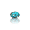 Natural Irani firoza turquoise silver gemstone 19.14ct — lab certified Click Gems