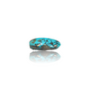 Natural Irani Fairoos 19.14Ct — close up detail, authentic Irani firoza turquoise silver gemstone