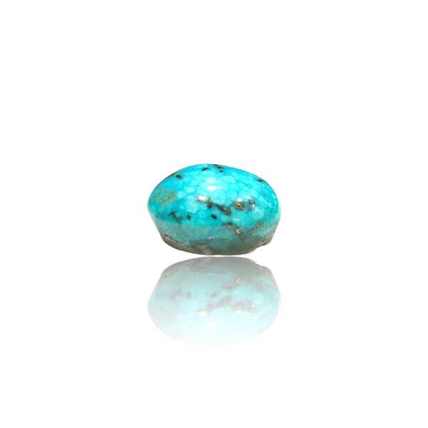 Natural Irani Fairoos 19.70Ct — close up detail, authentic Irani firoza turquoise silver gemstone