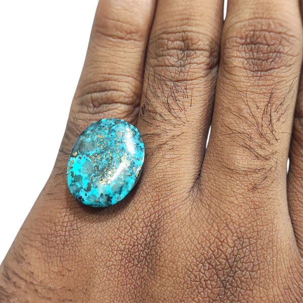 Natural Irani Fairoos 25.87Ct — natural Irani firoza turquoise gemstone view 4