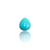 Natural American firoza turquoise silver gemstone 2.80ct — lab certified Click Gems