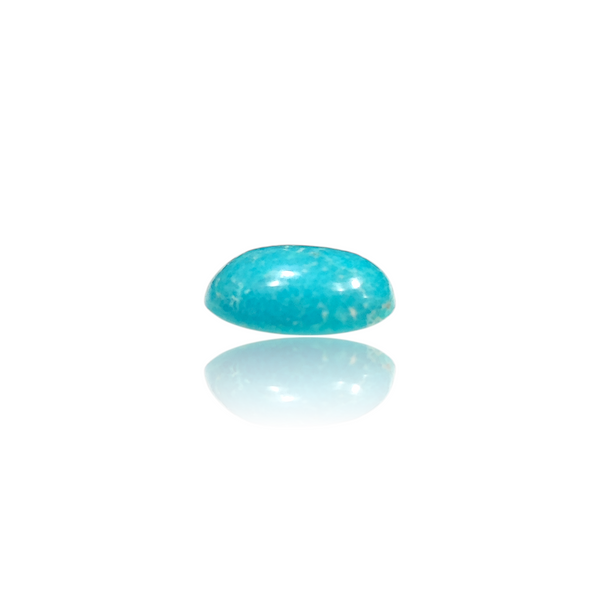 Natural American Fairoos 3.41Ct — close up detail, authentic American firoza turquoise silver gemstone