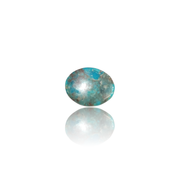 Natural American Fairoos 4.00Ct — side view, lab certified natural American firoza turquoise