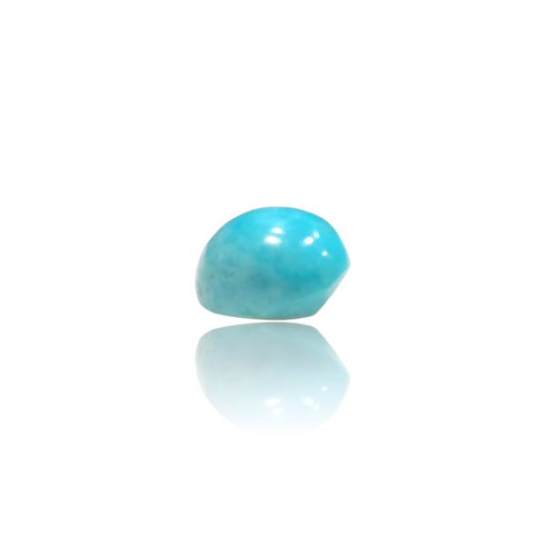 Natural American Fairoos 5.79Ct — close up detail, authentic American firoza turquoise silver gemstone