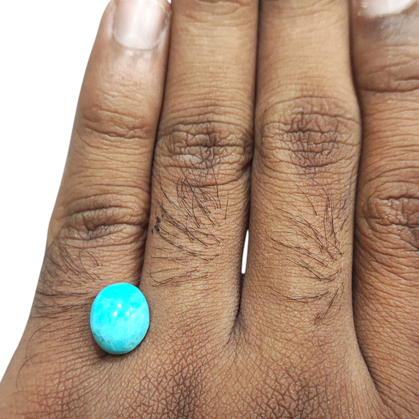Natural American Fairoos 5.79Ct — natural American firoza turquoise gemstone view 4