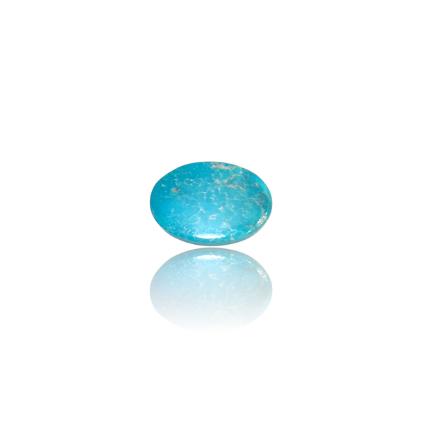 Natural American Fairoos 9.48Ct — side view, lab certified natural American firoza turquoise