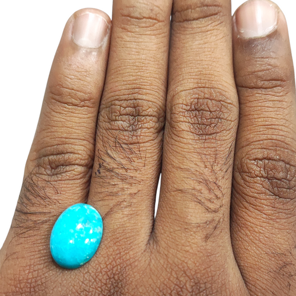 Natural American Fairoos 9.48Ct — natural American firoza turquoise gemstone view 4