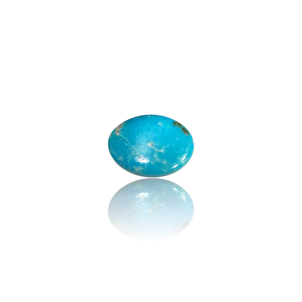 Natural American Fairoos 11.12Ct — side view, lab certified natural American firoza turquoise