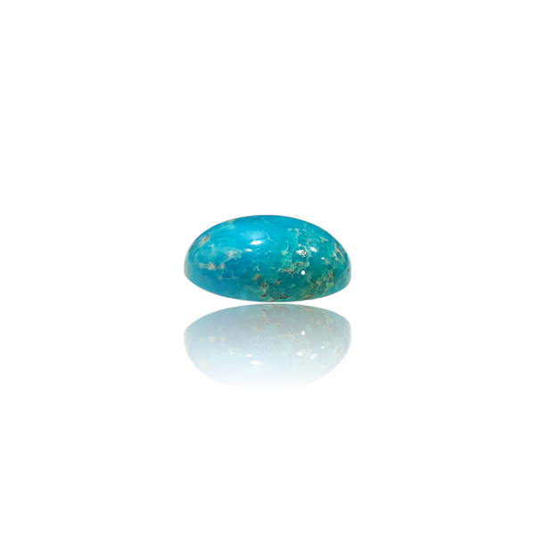 Natural American Fairoos 12.45Ct — close up detail, authentic American firoza turquoise silver gemstone