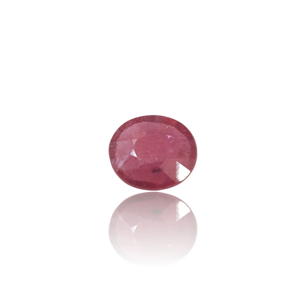 Natural natural ruby manik silver gemstone 4.00ct — lab certified Click Gems