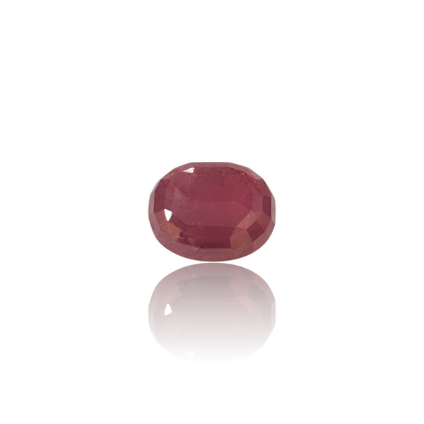 Natural Ruby 10.86Ct — side view, lab certified natural natural ruby manik