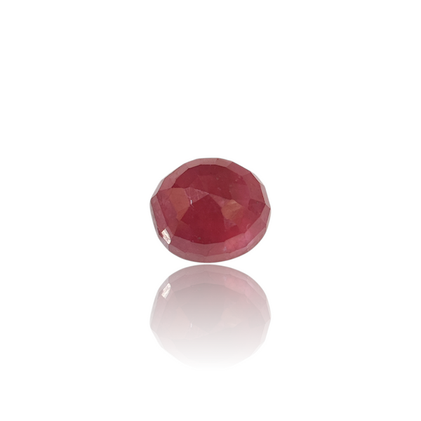Natural Ruby 11.57Ct — side view, lab certified natural natural ruby manik