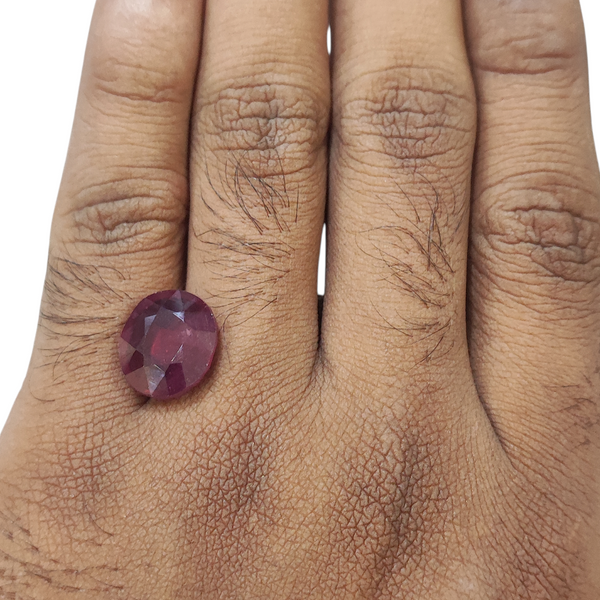 Natural Ruby 12.34Ct — natural natural ruby manik gemstone view 4