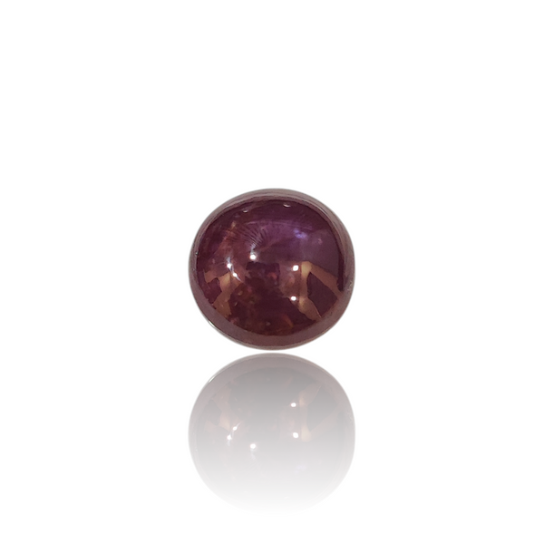 Natural Ruby Uncut 7.00Ct — side view, lab certified natural natural ruby manik