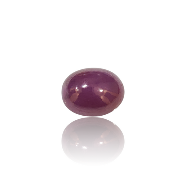 Natural Ruby Uncut 14.19Ct — side view, lab certified natural natural ruby manik
