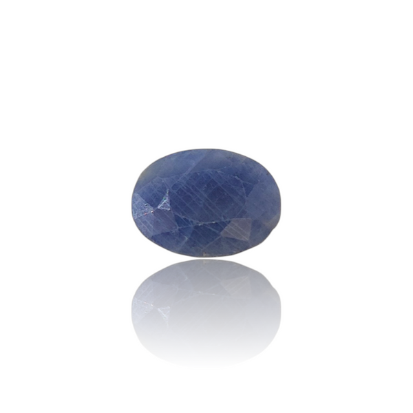 Natural blue sapphire neelam silver gemstone 3.22ct — lab certified Click Gems