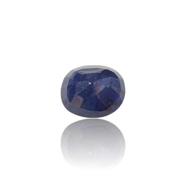 Natural Blue Sapphire 3.42Ct — side view, lab certified natural blue sapphire neelam