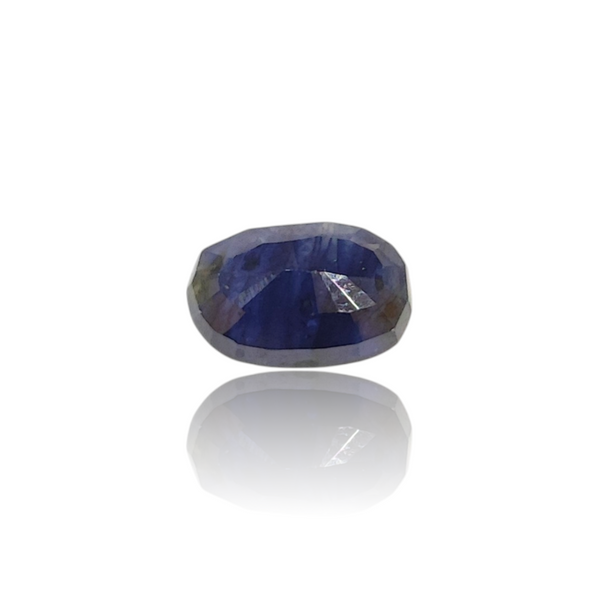Natural Blue Sapphire 5.00Ct — side view, lab certified natural blue sapphire neelam