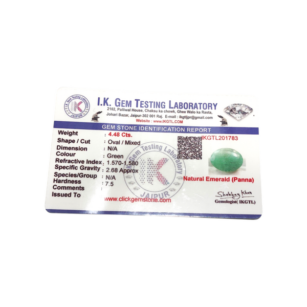 Natural Emerald 4.48Ct