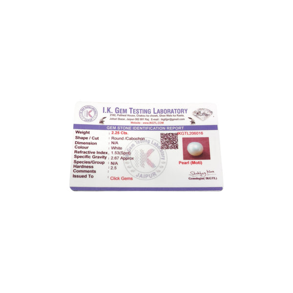 Natural Pearl Moti 2.25Ct
