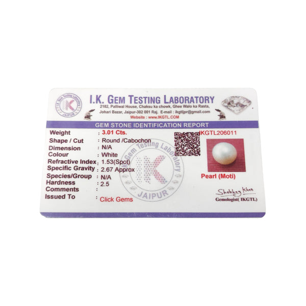 Natural Pearl Moti 3.01Ct