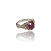 Natural Ruby Silver Ring 2.20 Ct