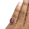 Natural Carnelian Silver Ring 10.48 Ct