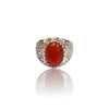 Natural Carnelian Silver Ring 6.62 Ct