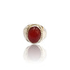 Natural Carnelian Silver Ring 14.61 Ct