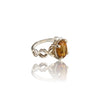 Natural Citrine Silver Ring 2.61 Ct