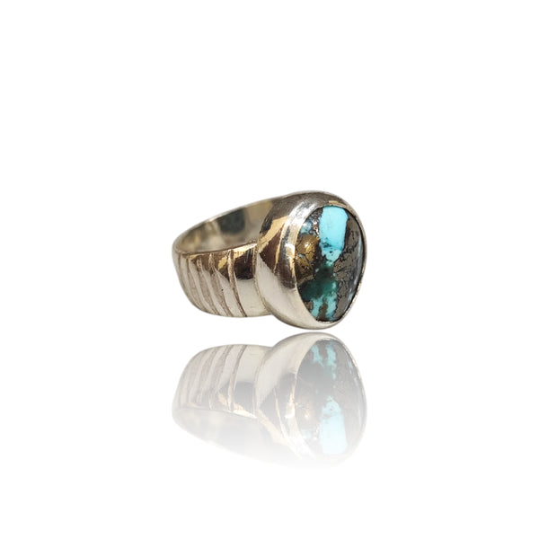 Natural Citrine Silver Ring 17.29 Ct