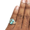 Natural Citrine Silver Ring 17.29 Ct