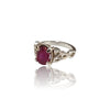 Natural Ruby Silver Ring 2.56 Ct