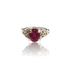 Natural Ruby Silver Ring 2.56 Ct