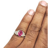Natural Ruby Silver Ring 2.56 Ct