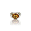 Natural Citrine Silver Ring 3.90 Ct