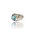 Natural Blue Topaz Silver Ring 8.02 Ct
