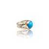 Natural Irani Fairoos Silver Ring 6.45 Ct