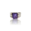 Natural Amethyst Silver Ring 7.05 Ct