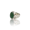 Natural Aventurine Quartz Silver Ring 11.14 Ct