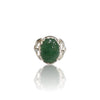 Natural Aventurine Quartz Silver Ring 11.14 Ct
