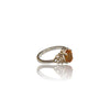 Natural Citrine Ladiessilver Ring 0.88 Ct
