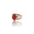 Natural Carnelian Silver Ring 8.81 Ct