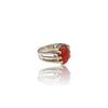 Natural Carnelian Silver Ring 8.81 Ct
