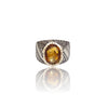 Natural Citrine Silver Ring 5.20 Ct
