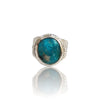 Natural Irani Fairoos Silver Ring 6.47 Ct