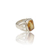 Natural Citrine Silver Ring 6.80 Ct