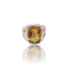 Natural Citrine Silver Ring 6.80 Ct