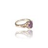 Natural Amethyst Ladies Silver Ring 1.25 Ct