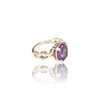 Natural Amethyst Ladies Silver Ring 2.55 Ct